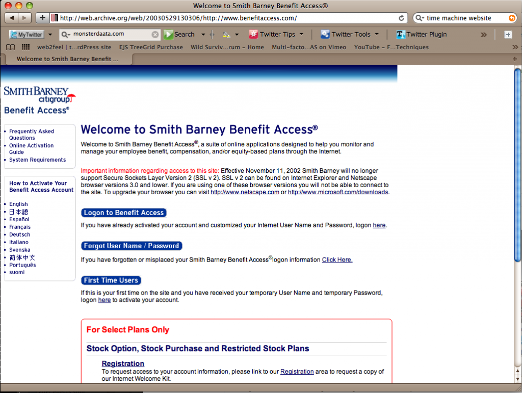 Smith Barney Benefit Access